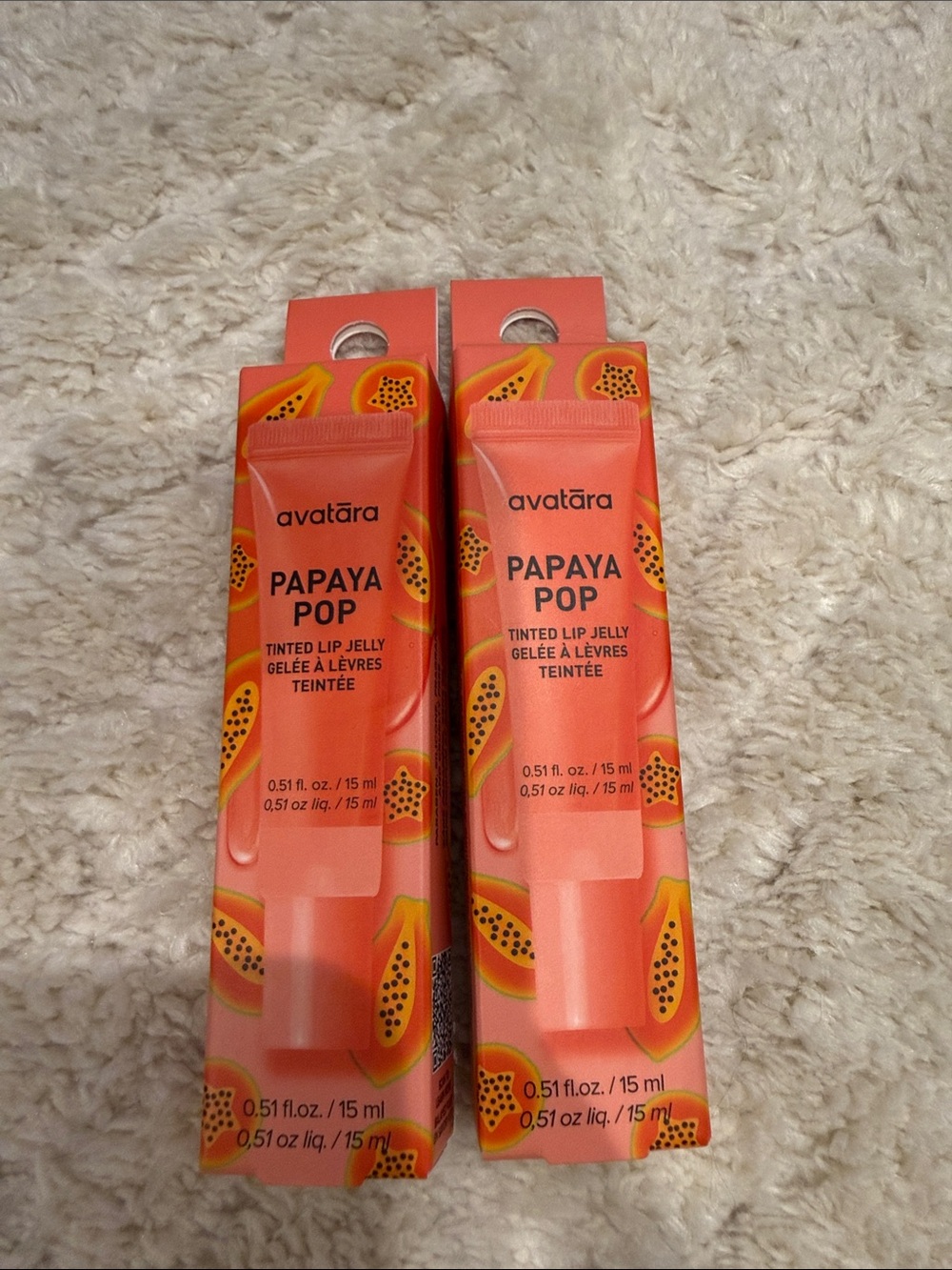 Papaya Pop Tinted Lip Jelly – Coral Orange